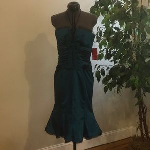 NWT Beautiful Size 8 Donna Ricco teal dress
